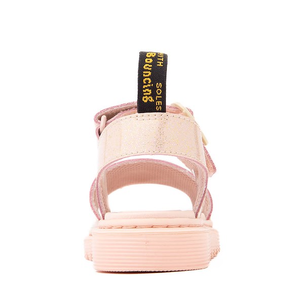 alternate view Dr. Martens Marlowe II Hearts Sandal - Little Kid - Powder Pink / Cloud CreamALT4