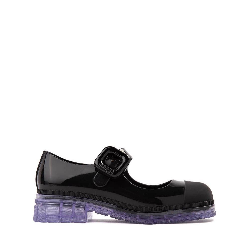Mini Melissa June Mary Jane Loafer - Little Kid / Big Kid - Black / Clear