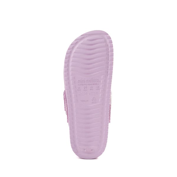 alternate view Mini Melissa Cozy Clog - Little Kid / Big Kid - Glitter LilacALT3