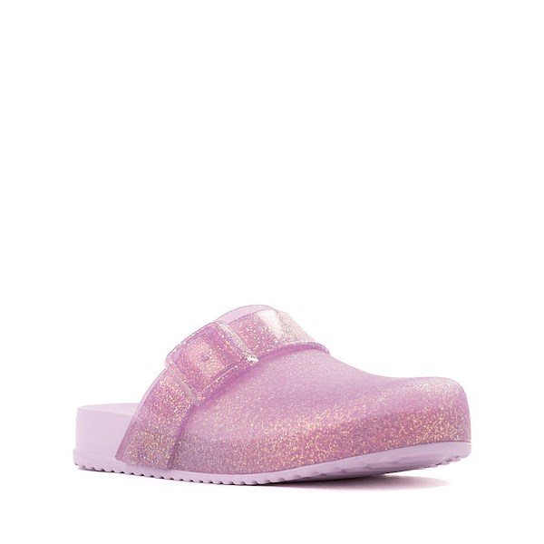 alternate view Mini Melissa Cozy Clog - Little Kid / Big Kid - Glitter LilacALT5