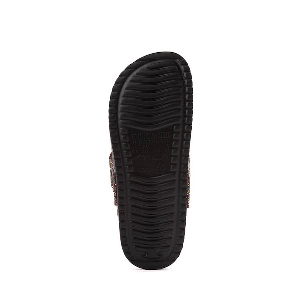 alternate view Mini Melissa Cozy Clog - Little Kid / Big Kid - Mixed Glitter / BlackALT3