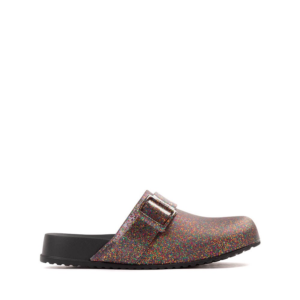 Mini Melissa Cozy Clog - Little Kid / Big Kid - Mixed Glitter / Black