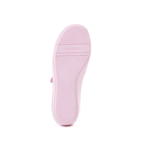 alternate view Mini Melissa Soft Ballerina Flat - Little Kid / Big Kid - PinkALT3