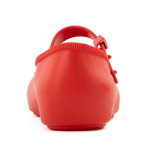alternate view Mini Melissa Soft Ballerina Flat - Little Kid / Big Kid - RedALT4