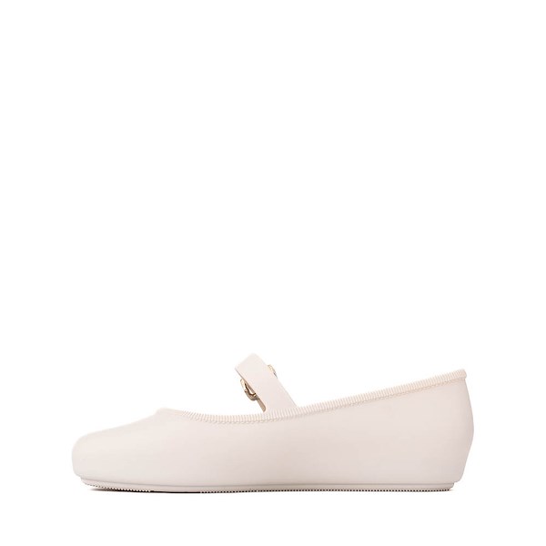 alternate view Mini Melissa Soft Ballerina Flat - Little Kid / Big Kid - CreamALT1
