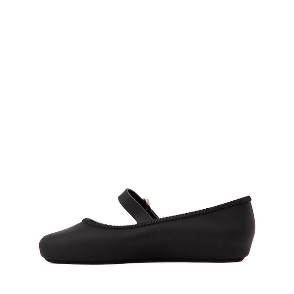 alternate view Mini Melissa Soft Ballerina Flat - Little Kid / Big Kid - BlackALT1