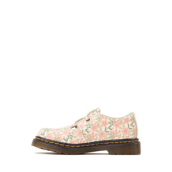 alternate view Dr. Martens 8065 Mary Jane Casual Shoe - Toddler - Cloud Cream / FloralALT1