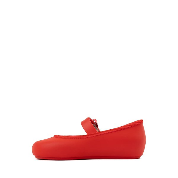 alternate view Mini Melissa Soft Ballerina Flat - Toddler / Little Kid - RedALT1