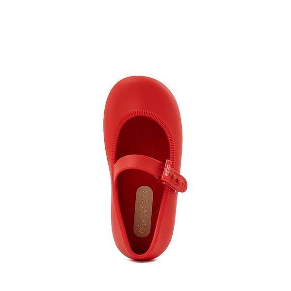 alternate view Mini Melissa Soft Ballerina Flat - Toddler / Little Kid - RedALT2