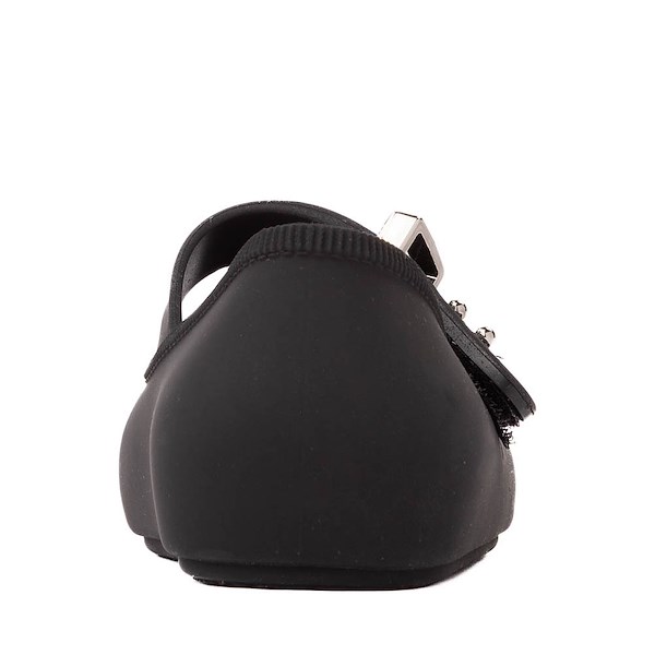 alternate view Mini Melissa Soft Ballerina Flat - Toddler / Little Kid - BlackALT4