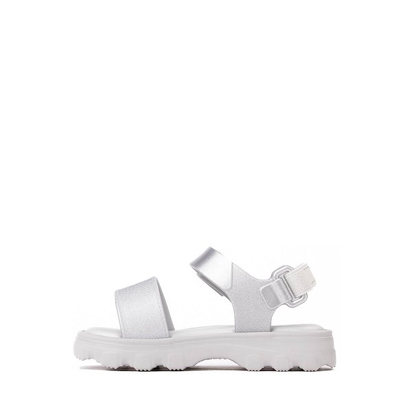 alternate view Mini Melissa Kick Off Sandal - Toddler / Little Kid - SilverALT1