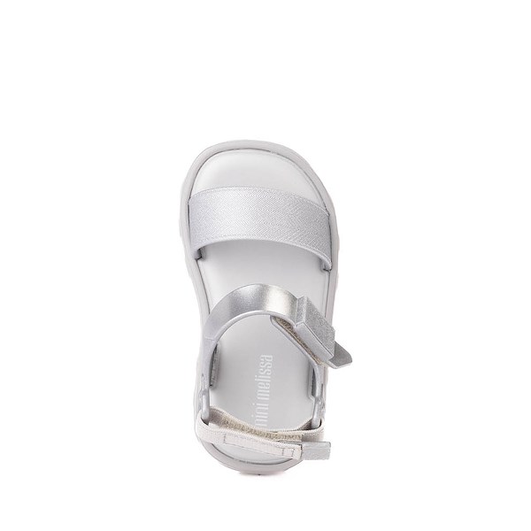 alternate view Mini Melissa Kick Off Sandal - Toddler / Little Kid - SilverALT2