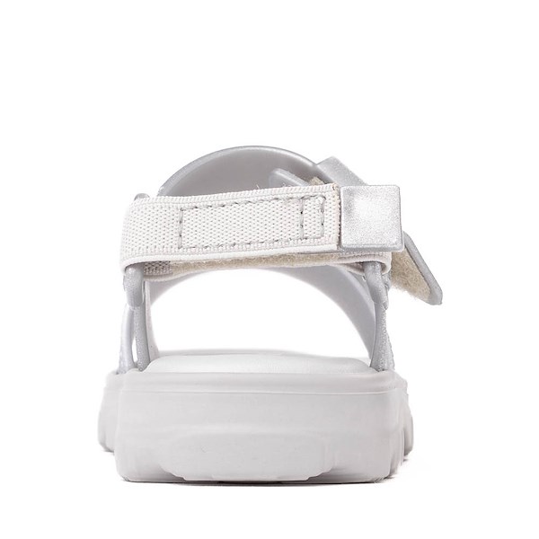 alternate view Mini Melissa Kick Off Sandal - Toddler / Little Kid - SilverALT4