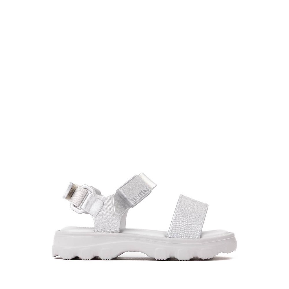Mini Melissa Kick Off Sandal - Toddler / Little Kid - Silver