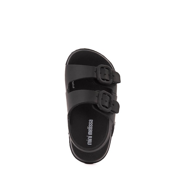 alternate view Mini Melissa Cozy Sandal - Toddler / Little Kid - BlackALT2