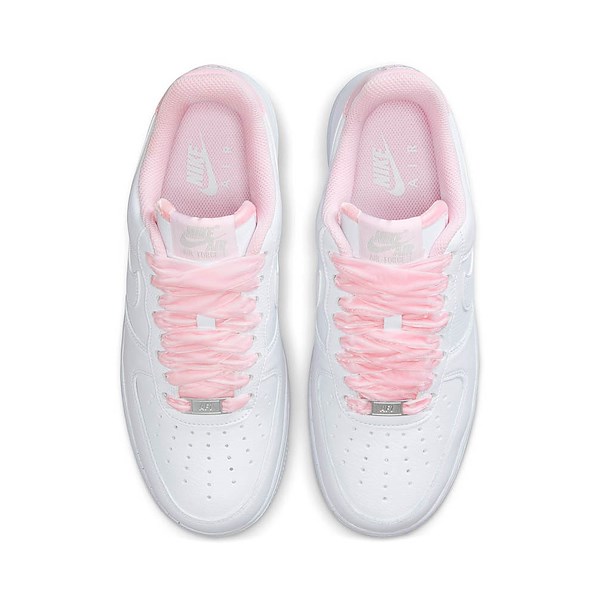 alternate view Womens Nike Air Force 1 '07 Vintage Athletic Shoe - Pink Foam / Grey Fog / Metallic Silver / WhiteALT2