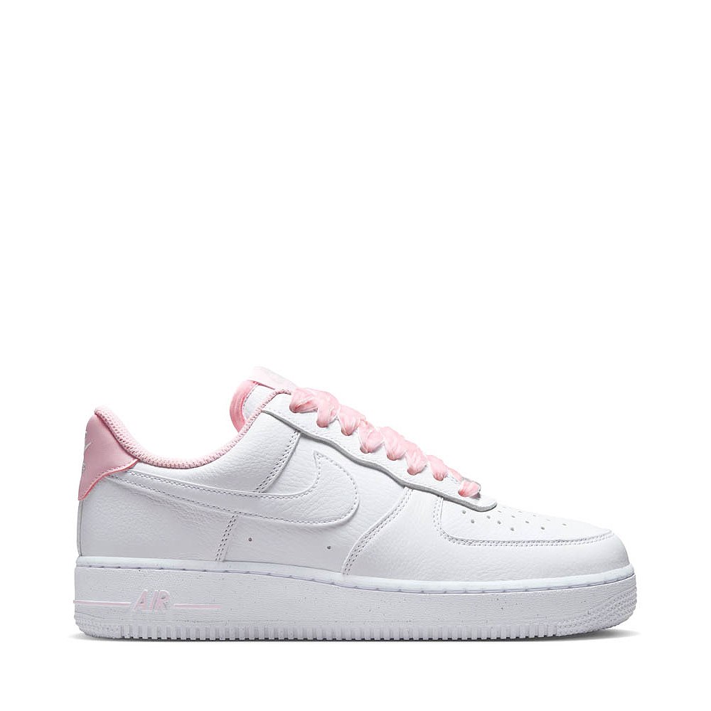Womens Nike Air Force 1 '07 Vintage Athletic Shoe - Pink Foam / Grey Fog / Metallic Silver / White