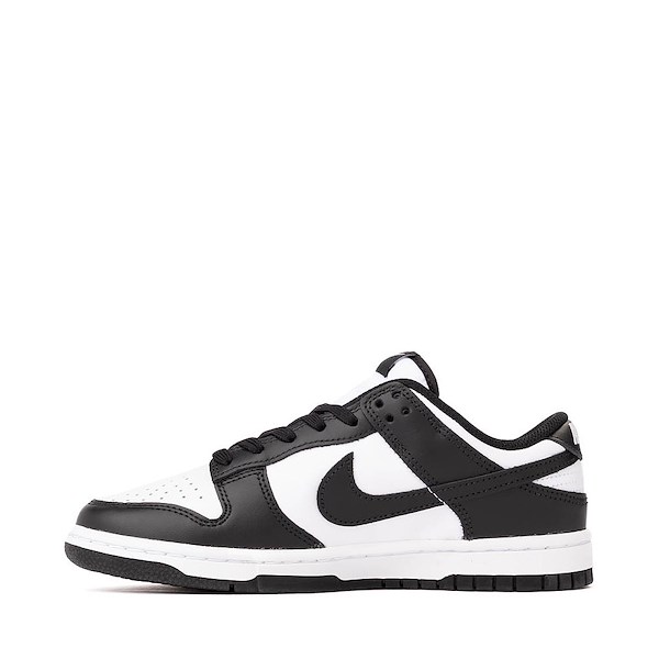 Womens Nike Dunk Low Athletic Shoe - White / White / Black