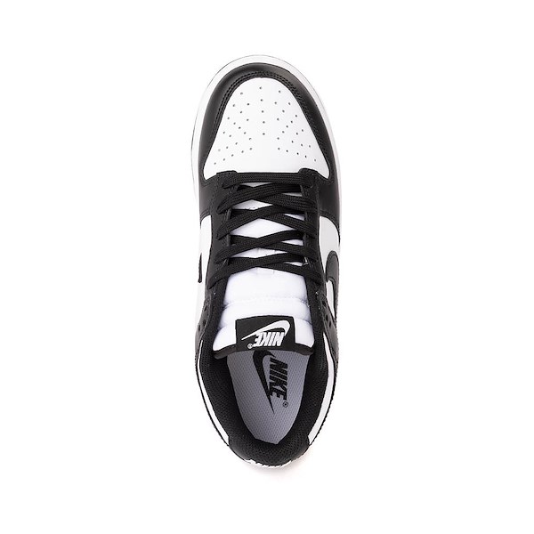 Womens Nike Dunk Low Athletic Shoe - White / White / Black
