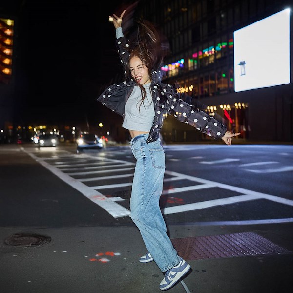 alternate view Womens Nike Dunk Low Athletic Shoe - Sail / Metallic Silver / World IndigoALT1B