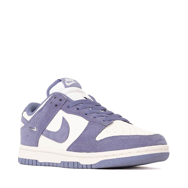 alternate view Womens Nike Dunk Low Athletic Shoe - Sail / Metallic Silver / World IndigoALT5