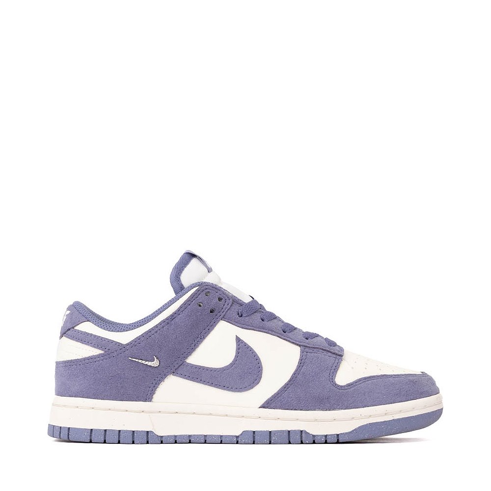 Womens Nike Dunk Low Athletic Shoe - Sail / Metallic Silver / World Indigo