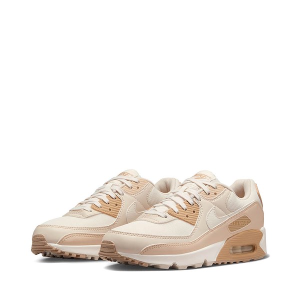 alternate view Womens Nike Air Max 90 Athletic Shoe - Phantom / Sanddrift / Light Orewood Brown / SailALT5