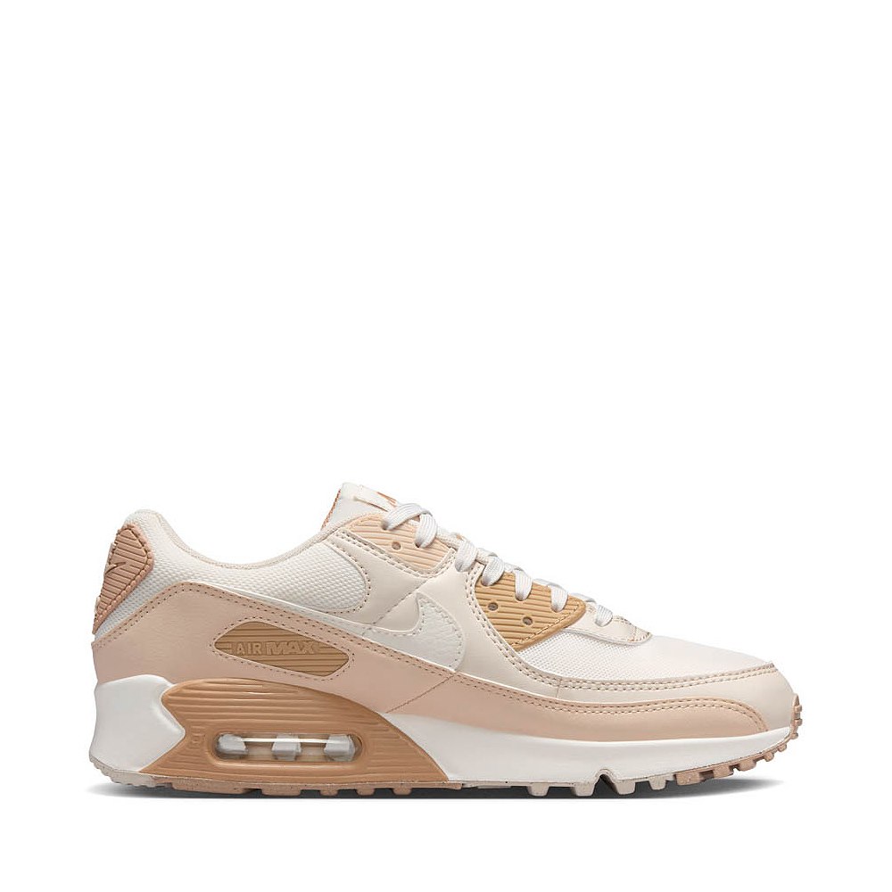 Womens Nike Air Max 90 Athletic Shoe - Phantom / Sanddrift / Light Orewood Brown / Sail