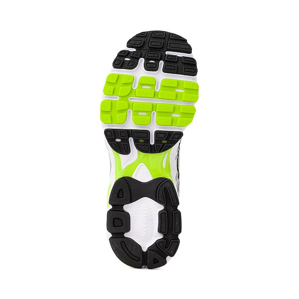 alternate view Womens Nike Air Max Moto 2K Athletic Shoe - White / Cyber / Silver / BlackALT3