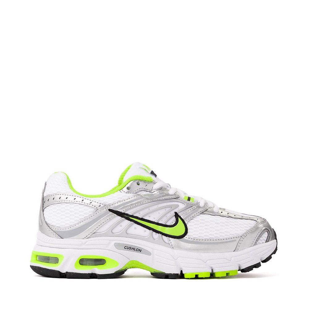 Womens Nike Air Max Moto 2K Athletic Shoe - White / Cyber / Silver / Black
