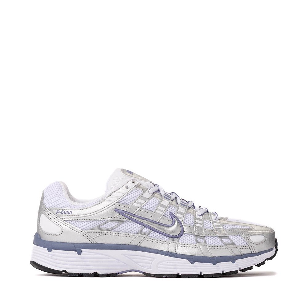 Womens NIke P-6000 Athletic Shoe - Metallic Silver / White / Black / World Indigo
