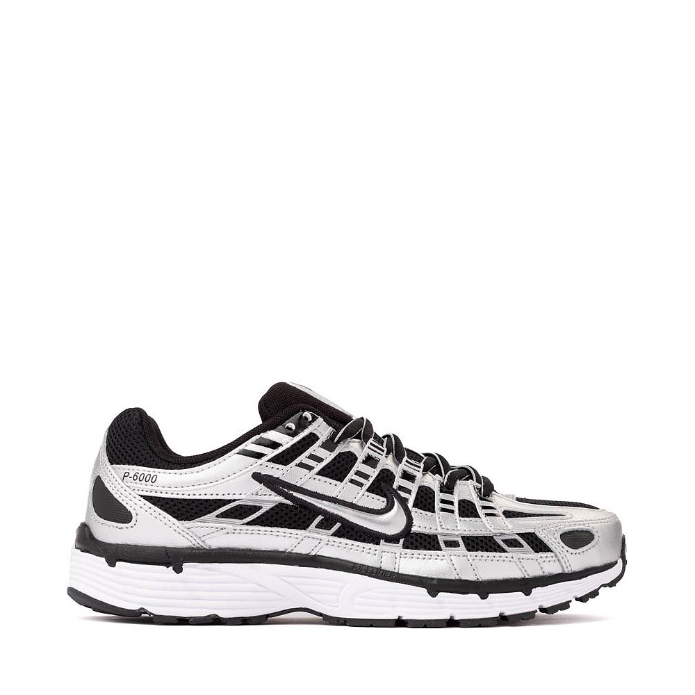Womens Nike P-6000 Athletic Shoe - Metallic Silver / Black / White / Metallic Silver