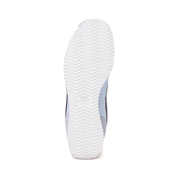 alternate view Womens Nike Cortez Textile Athletic Shoe - Celestine Blue / White / Burgundy CrushALT3