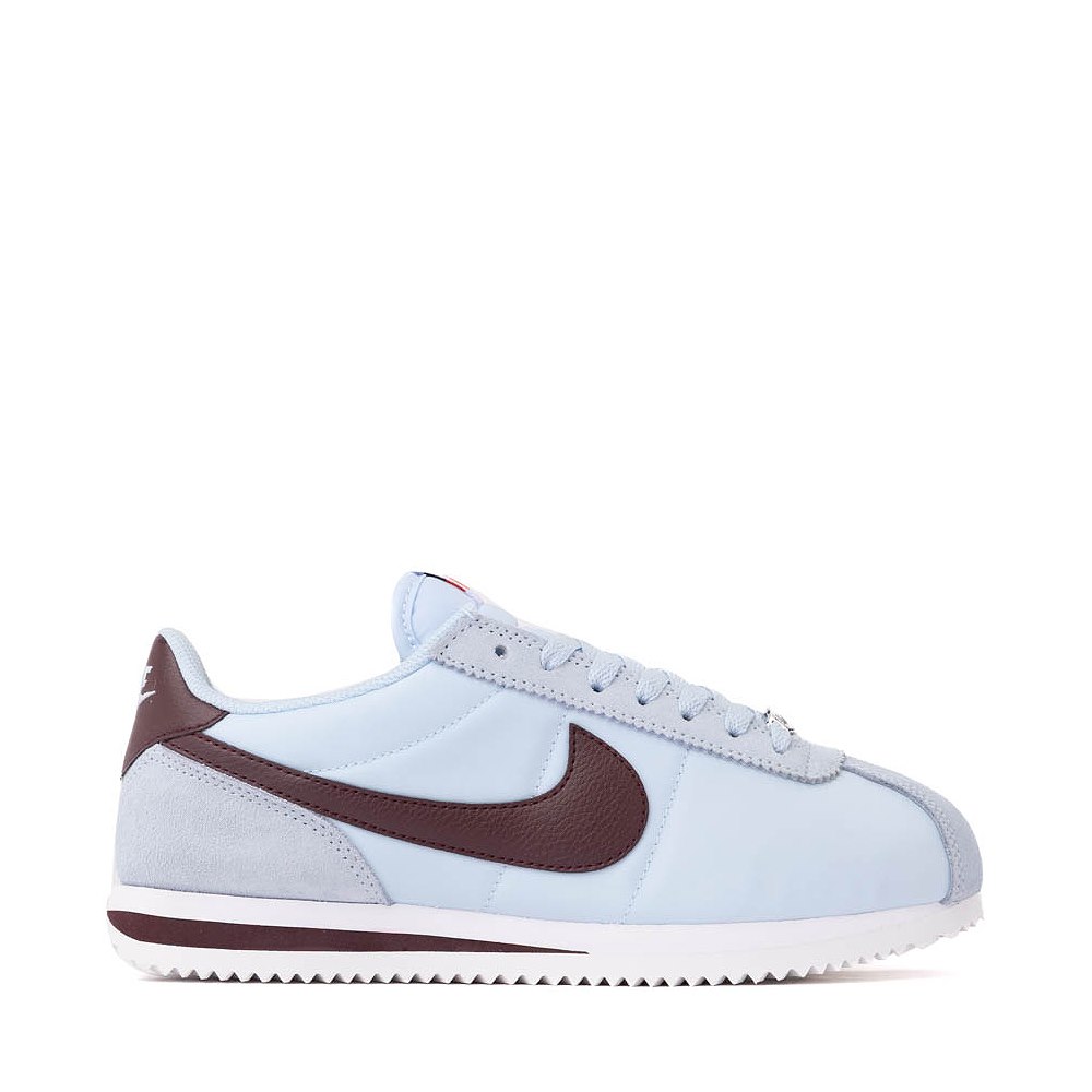 Womens Nike Cortez Textile Athletic Shoe - Celestine Blue / White / Burgundy Crush