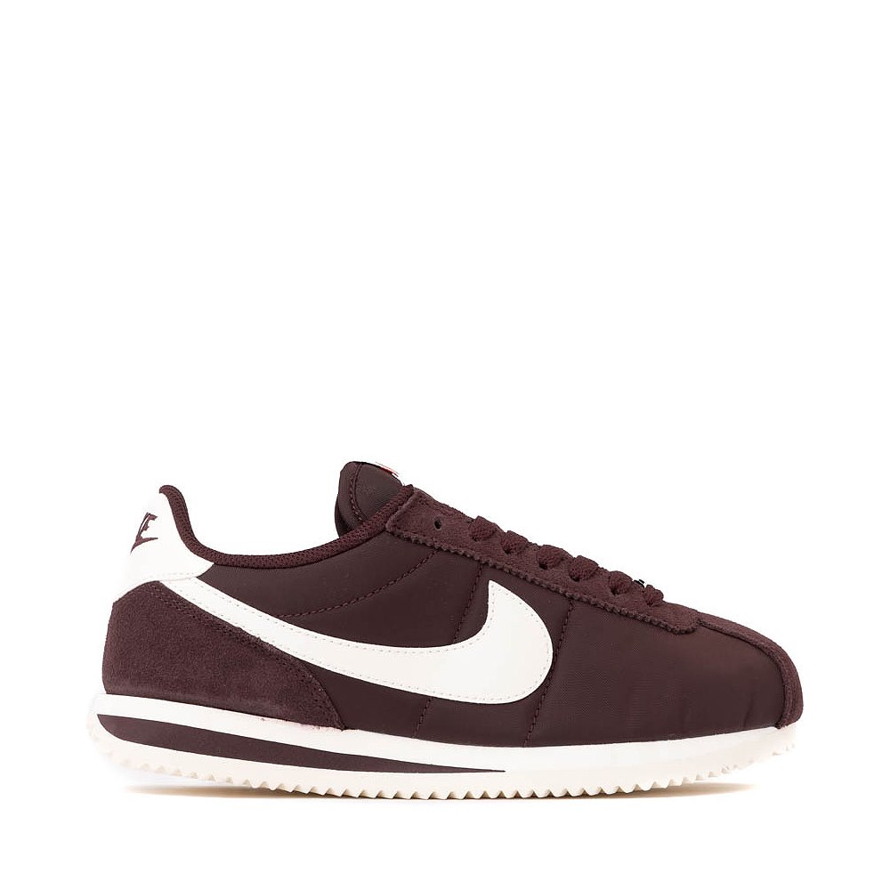 Womens Nike Cortez Textile Athletic Shoe - Burgundy Crush / Sail