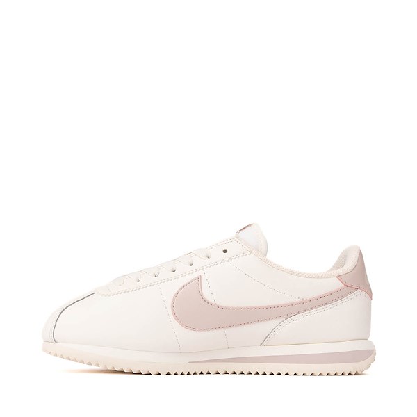 alternate view Womens Nike Cortez Leather Athletic Shoe - Sail / Silt RedALT1
