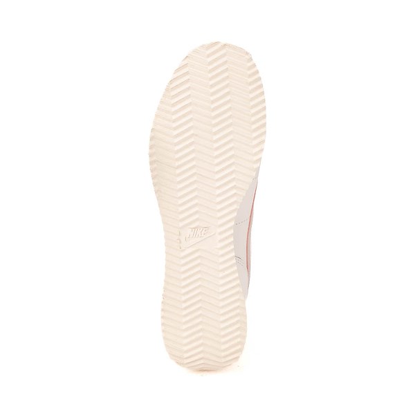 alternate view Womens Nike Cortez Leather Athletic Shoe - Sail / Silt RedALT3