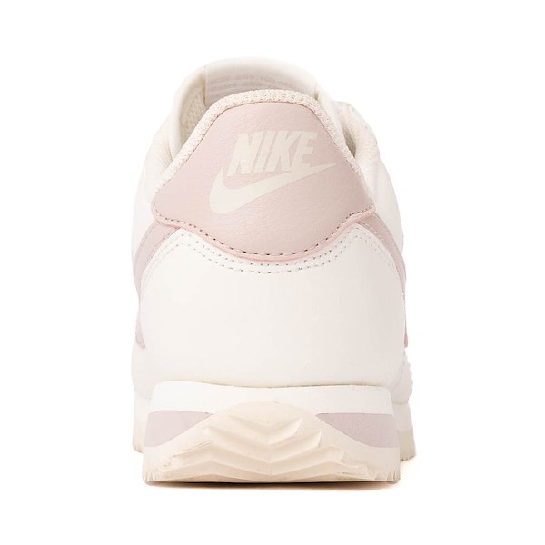 alternate view Womens Nike Cortez Leather Athletic Shoe - Sail / Silt RedALT4