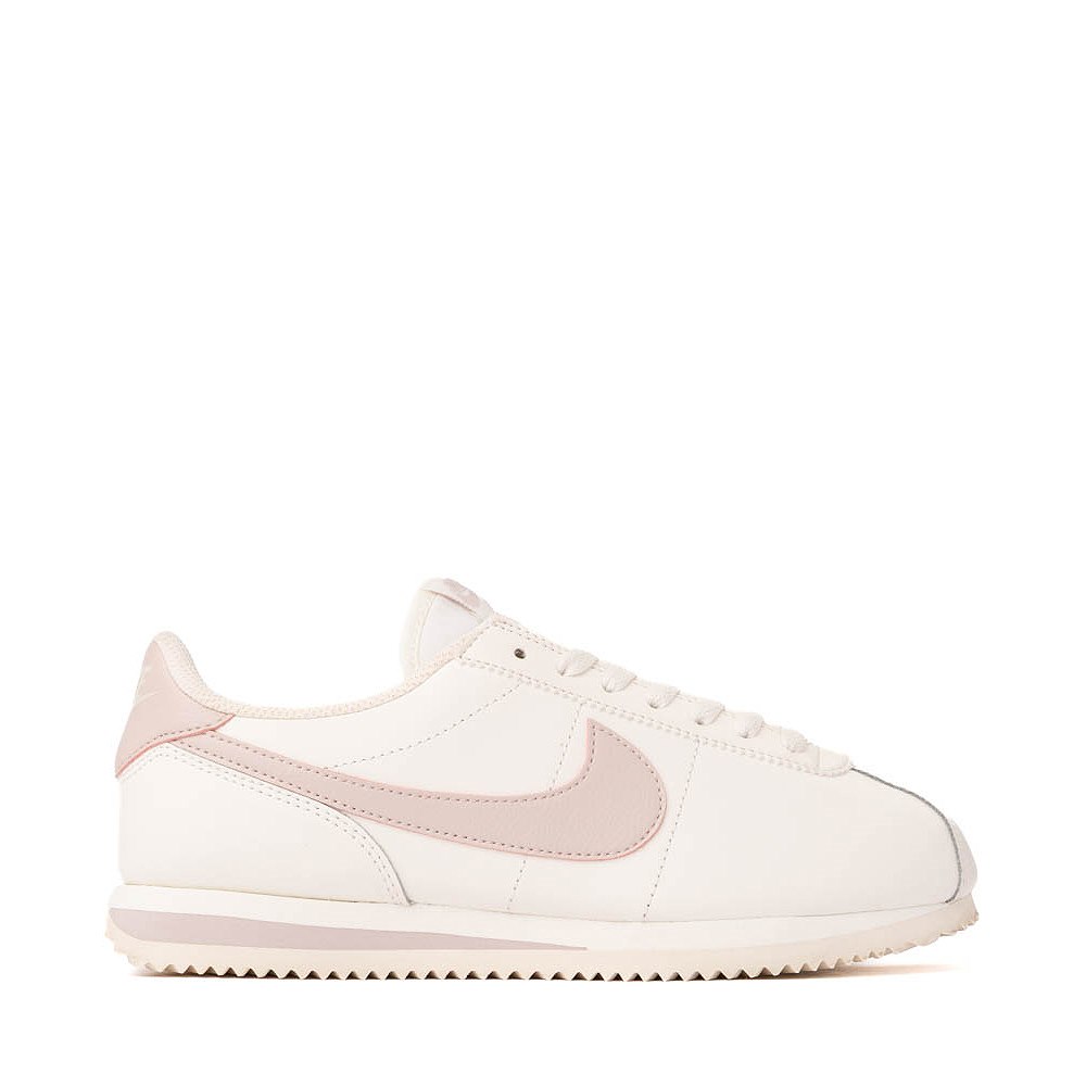 Womens Nike Cortez Leather Athletic Shoe - Sail / Silt Red
