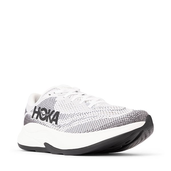 alternate view Mens HOKA Rincon 4 Athletic Shoe - White / BlackALT5