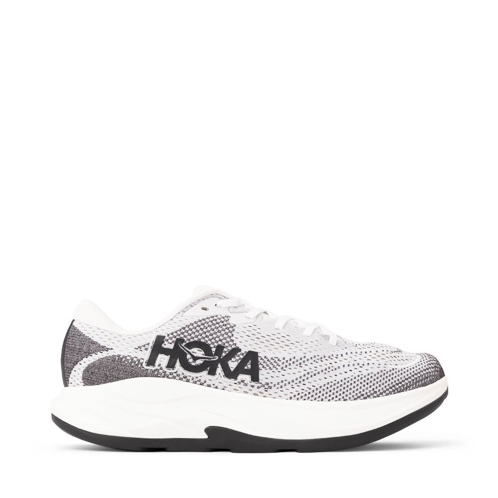 Mens HOKA Rincon 4 Athletic Shoe - White / Black