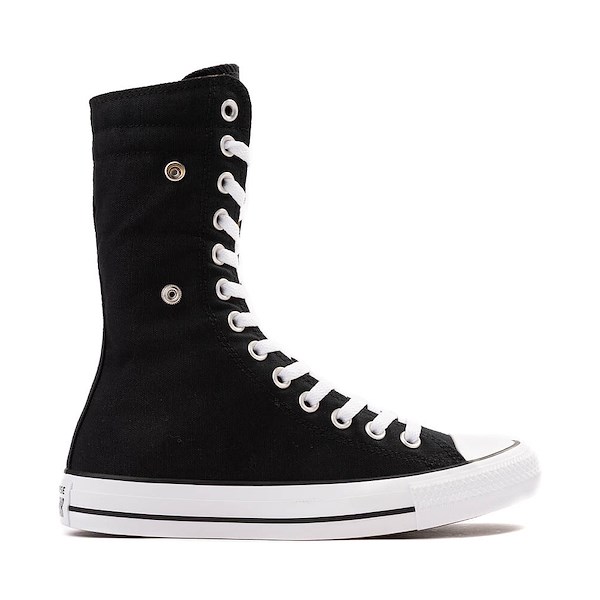 alternate view Womens Converse Chuck Taylor All Star Fold-Over High-Top Sneaker - Black / LeopardALT1