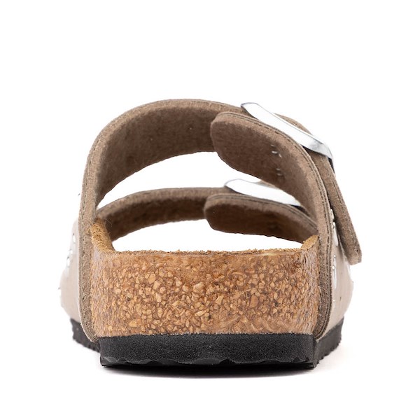 alternate view Birkenstock Arizona Rivets Slide Sandal - Little Kid / Big Kid - Gray TaupeALT4