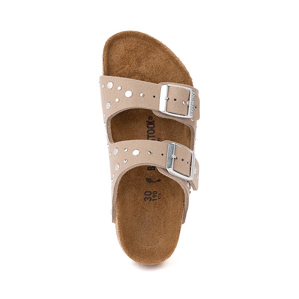 alternate view Birkenstock Arizona Rivets Slide Sandal - Big Kid - Gray TaupeALT2