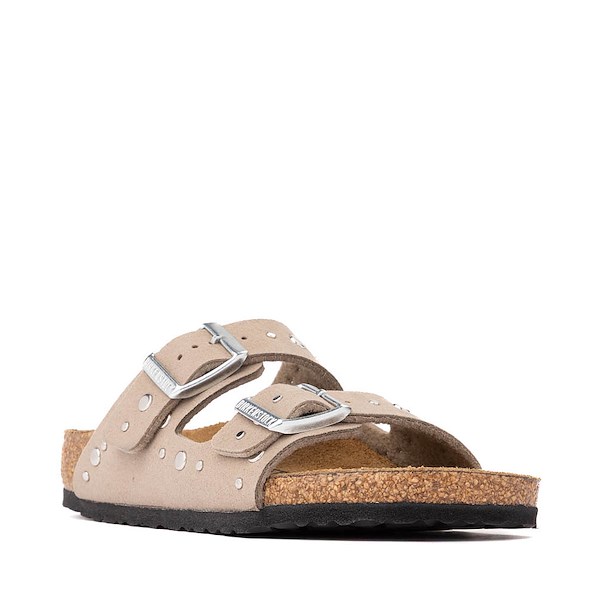 alternate view Birkenstock Arizona Rivets Slide Sandal - Big Kid - Gray TaupeALT5