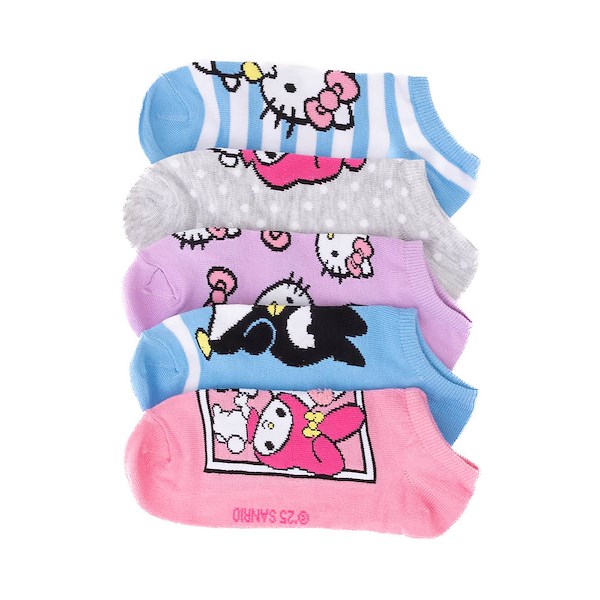 alternate view Womens Hello Kitty® & Friends Low-Cut Socks 5 Pack - MulticolorALT2
