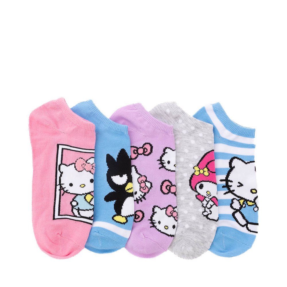 Womens Hello Kitty&reg; & Friends Low-Cut Socks 5 Pack - Multicolor