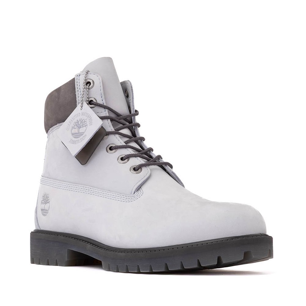 White Timberlands with gray and black trim. Excellent condition! Timberland | Shoes | White Timberlands With Gray And Black  main image 3