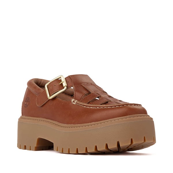 alternate view Womens Timberland&reg; Stone Street Platform Buckle Shoe - RustALT5