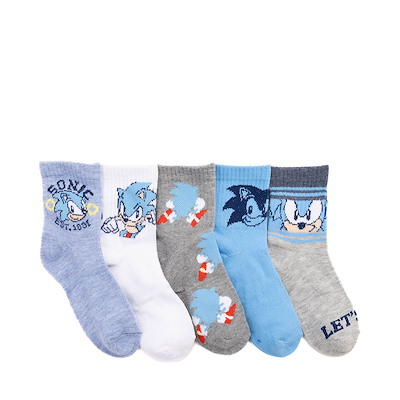 Basic Crew Socks 5 Pack - Little Kid - White